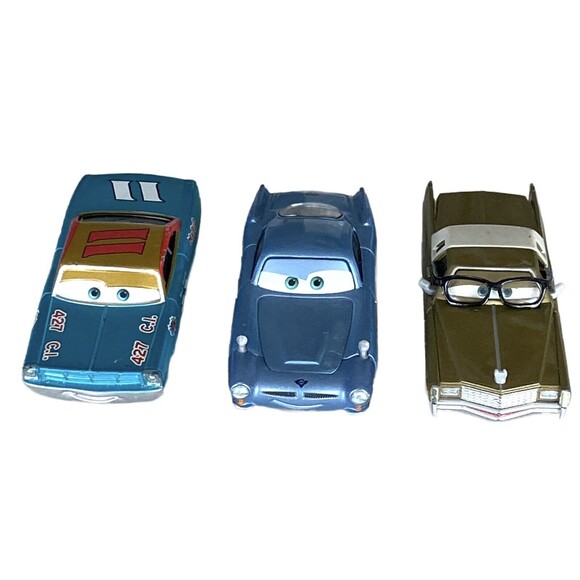 Disney Pixar Cars Mario Andretti, McMissile,Mel Dorado Die Cast Vehicles 1:55 - Picture 1 of 7